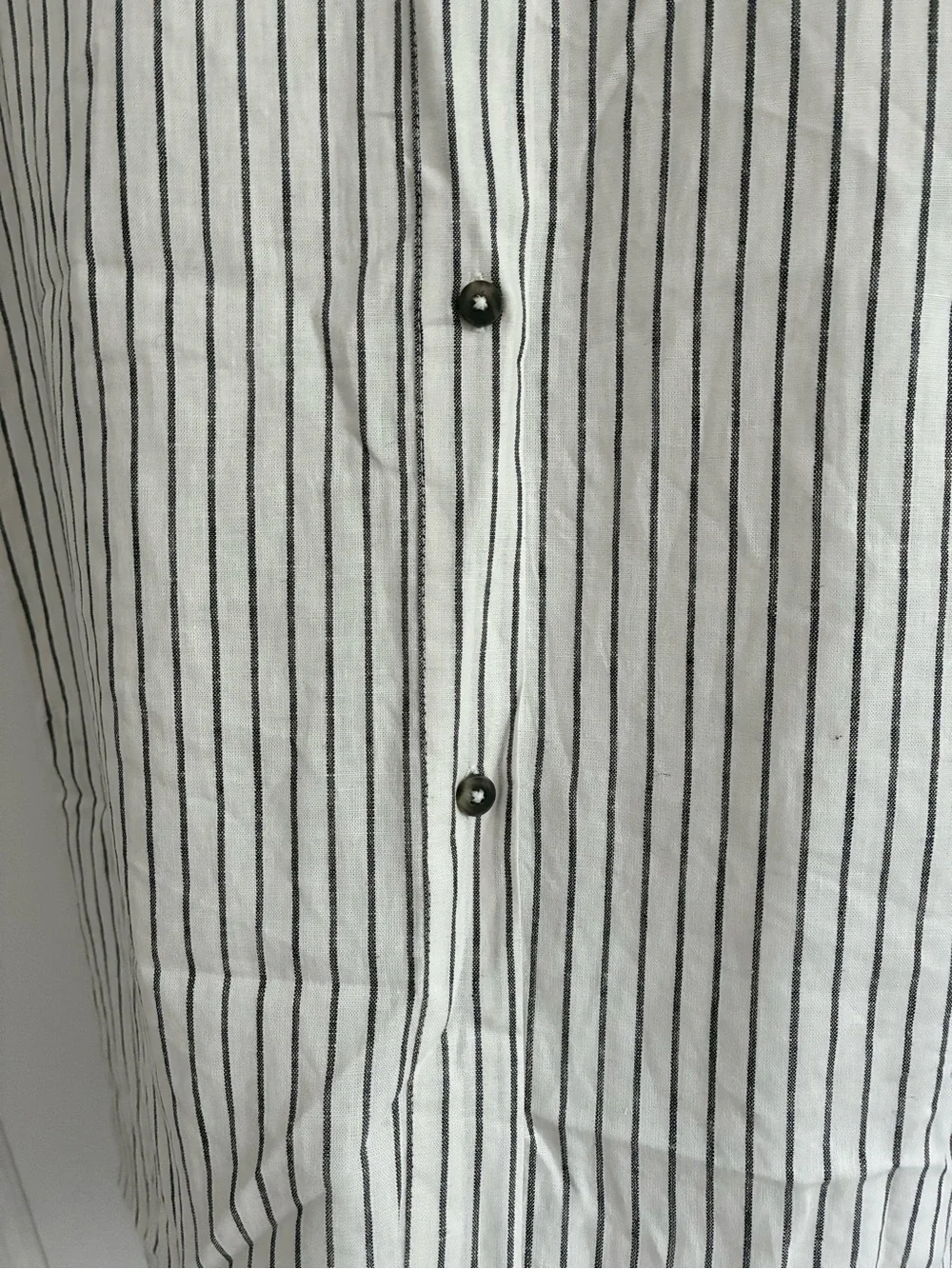 Calia Swim Coverup Dress Yucatan Stripe Ivory Linen Blend Button Down NWT Medium - Picture 7 of 15